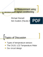 Temperature Measurement Using Sensors