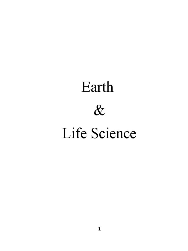 Earth and Life Science LM PDF | PDF | Fault (Geology) | Rock (Geology)