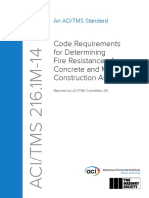 Code Requirements For Determining Fire Resistance of Concrete and Masonry Construction Assemblies