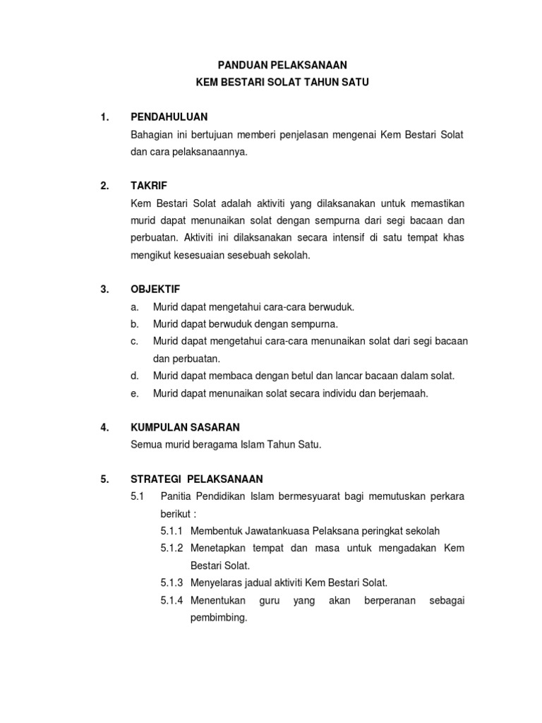 7.Panduan Pelaksanaan Kem Bestari Solat 1