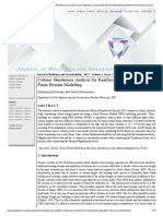 Column Slenderness Analysis For Reinforced Concrete Frame Structures Using Finite Element Modelling by Mohammad Hossain and Fayez Moutassem