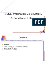 Mutual Information, Joint Entropy & Conditional Entropy