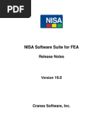 NISA Software Suite For FEA: Release Notes