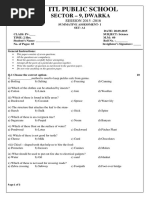 CBSE Schools and KV Class IV SA I Science Model Question Paper 2015