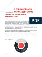 Five Steps For Successful Realization of Asset Value: Case Study: Singapore Rts Infrastructure