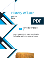 History of Luzo N: Group Luzon Beed 1A