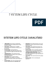System Life Cycle For IGCSE 2020