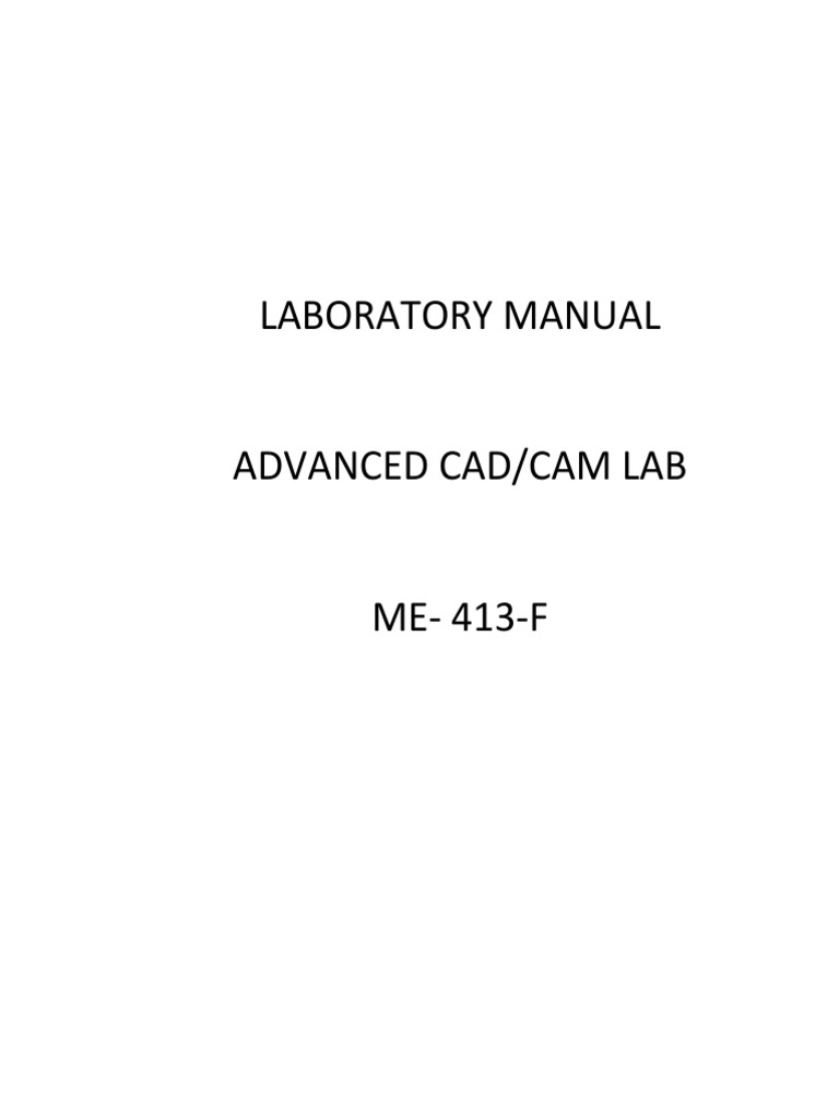 CAD CAM LAB VIISem PDF | PDF