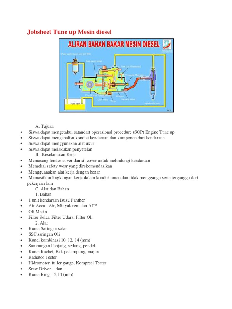 DIESEL ENGINE TUNEUP PROCEDURES PDF