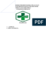 9.1.1.ep Manajemen Resiko Prosedur Kerja Pelayanan Laboratorium Menggunakan Failure Mood Effect Analysis (Fmea)