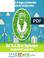 Invitación Congreso Ibagué Sostenible 2019