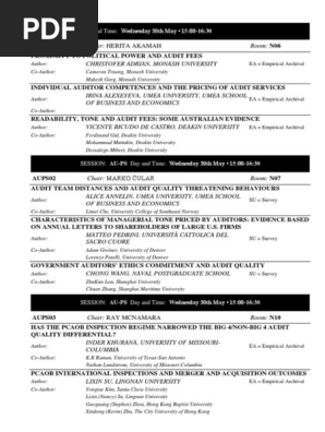 Eaa 2018 Scientific Programme 22 05 18 Financial Audit Audit