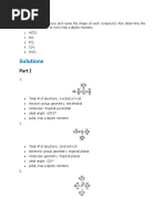 Draw The Lewis Structure and Name The Shape of Each Compound