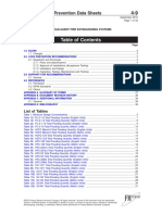 FM Global Property Loss Prevention Data Sheets: List of Tables