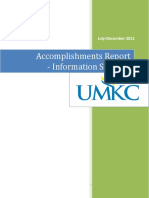 Is Accomplishment Report July Dec 2011 PDF