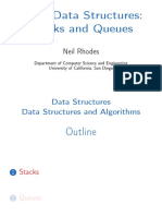 Basic Data Structures: Stacks and Queues: Neil Rhodes