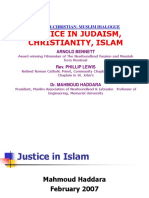 Justice in Judaism, Christianity, Islam: A Jewish-Christian-Muslim Dialogue