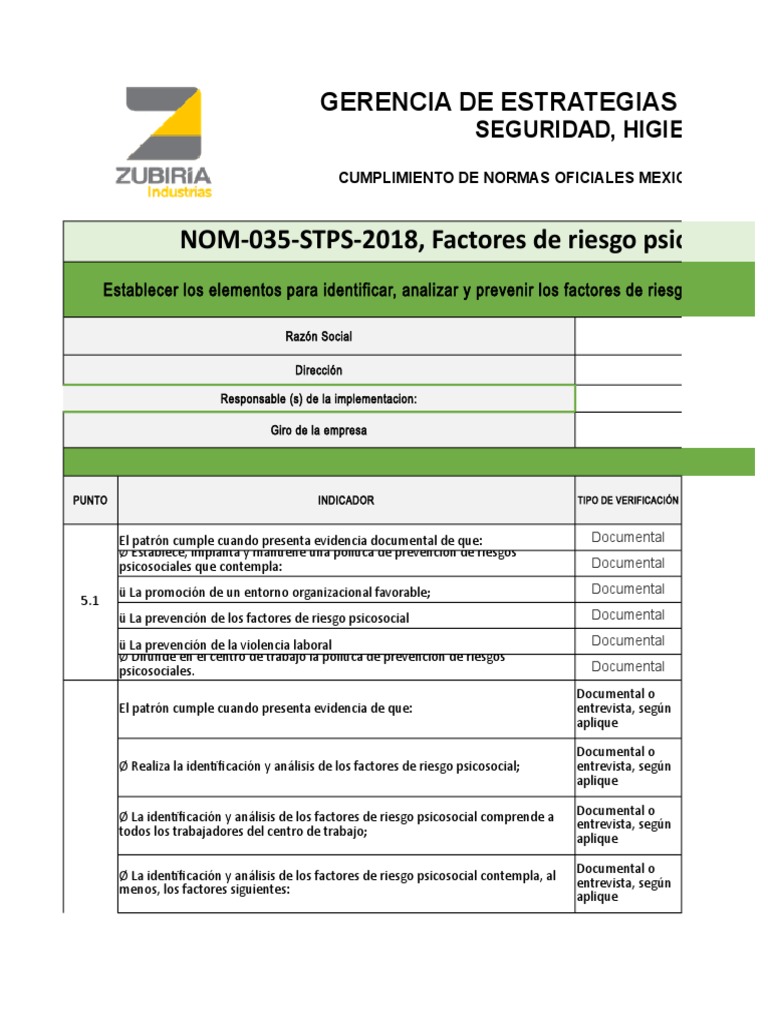 Evaluación de Riesgos Psicosociales NOM-035 | PDF | Validez