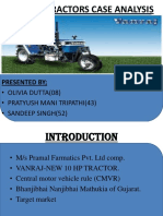 Vanraj Tractors Case Analysis: Presented by