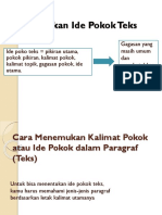 Menentukan Ide Pokok