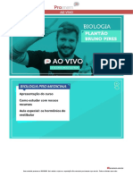 Aula Inaugural - Biologia - Bruno Vieira - Turma Medicina PDF