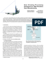 Gear Grinding Processing Developed for High-Precision Gear Manufacturing