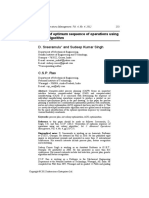 Generation of Optimum Sequence of Operat PDF