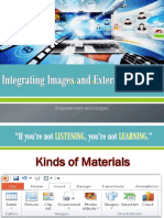 Integrating Images and External Materials