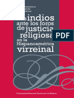 Jorge Traslosheros - Los Indios Ante Los Foros de Justicia Religiosa en La Hispanoamérica Virreinal PDF