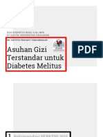 Asuhan Gizi Standar untuk Diabetes Melitus