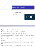 Probability and Statistics: B Madhav Reddy Madhav.b@srmap - Edu.in