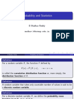 Probability and Statistics: B Madhav Reddy Madhav.b@srmap - Edu.in