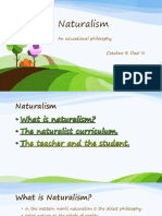 Naturalism: An Educational Philosophy Rooted in Nature