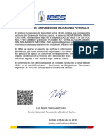 Certificado de Cumplimiento Opatronales