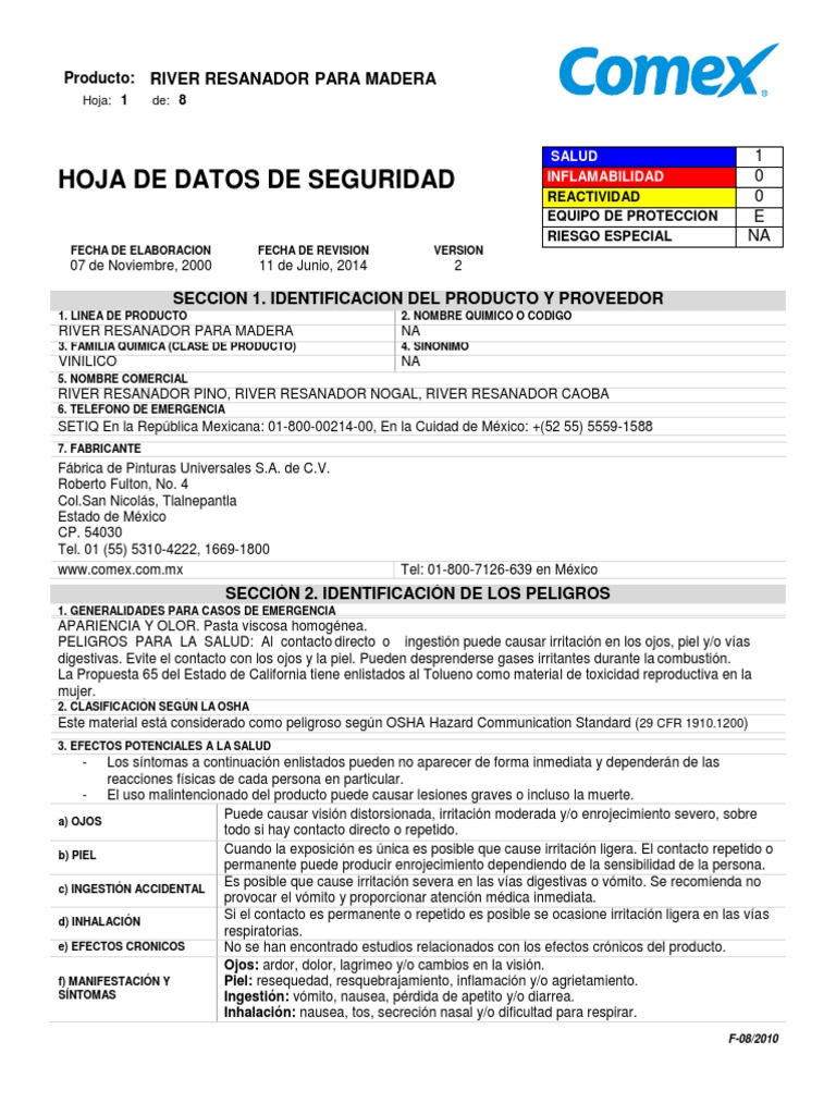 Resanador para Madera | PDF | Carbón | Agua