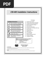 CSI-400 Installation Instructions