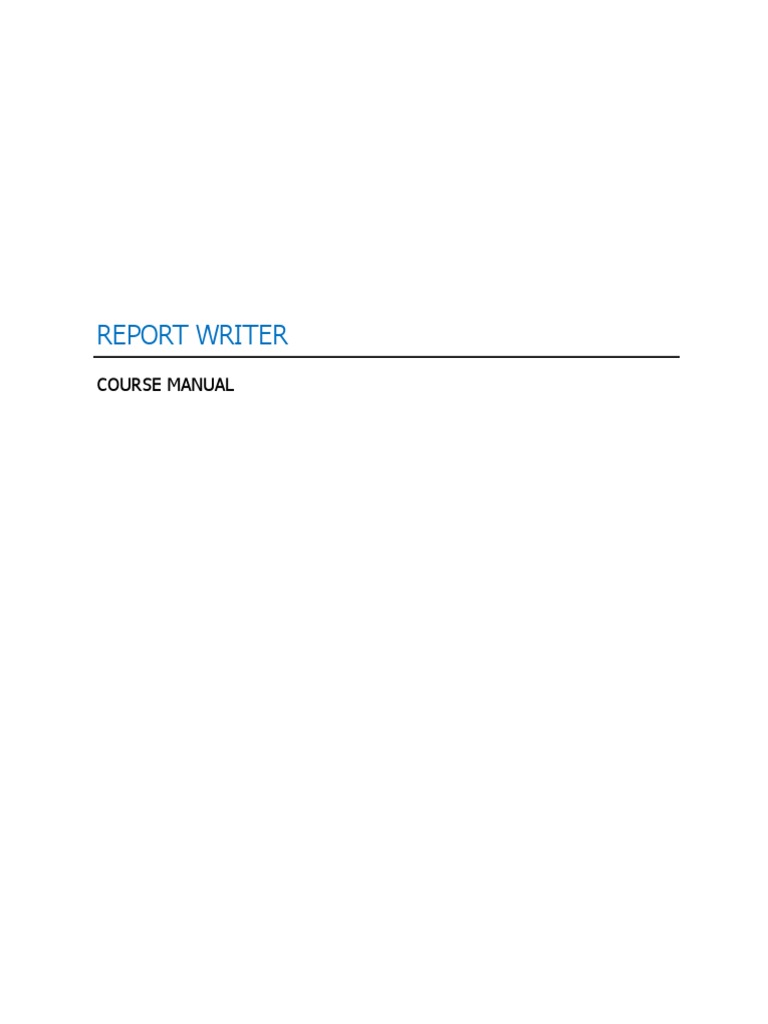 Workday Report Writer Course Guide | PDF | Business Process | Object ...