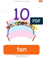 Ten in The Bed Flashcards