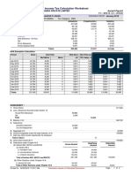 Income Tax Calculation Worksheet: Danfoss Power Solutions India Private Limited Ascent Payroll