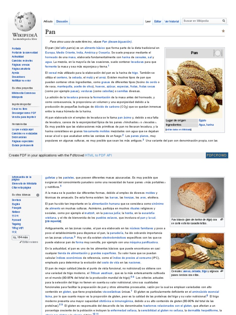 Cuantas Calorias Tiene Un Bocadillo De Calamares Pancitos Sabrosos | PDF | Panes | Trigo