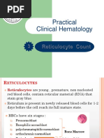 Reticulocyte Count Manual Procedure | PDF | Blood | Medical Specialties