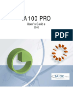 TA100 PRO: User's Guide