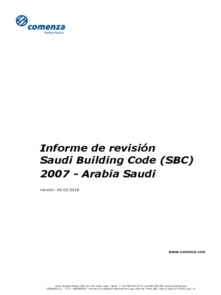 Informe de Revisión Saudi Building Code SBC 301 | PDF | Esfera | Transporte