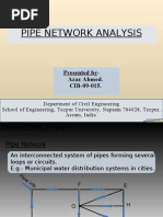 Download Pipe Network Analysis using Hardy Cross method by Azaz Ahmed SN42173408 doc pdf