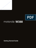 Motorola W388: Getting Started Guide