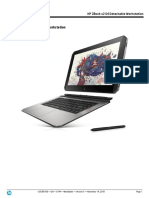 Quickspecs: HP Zbook X2 G4 Detachable Workstation