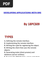 Developing Application With RMI