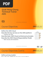 AWS AWSome Day Module 1