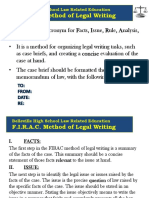 The FIRAC Method of Legal Writing