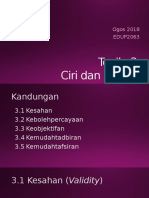 Ciri dan Prinsip Pentaksiran